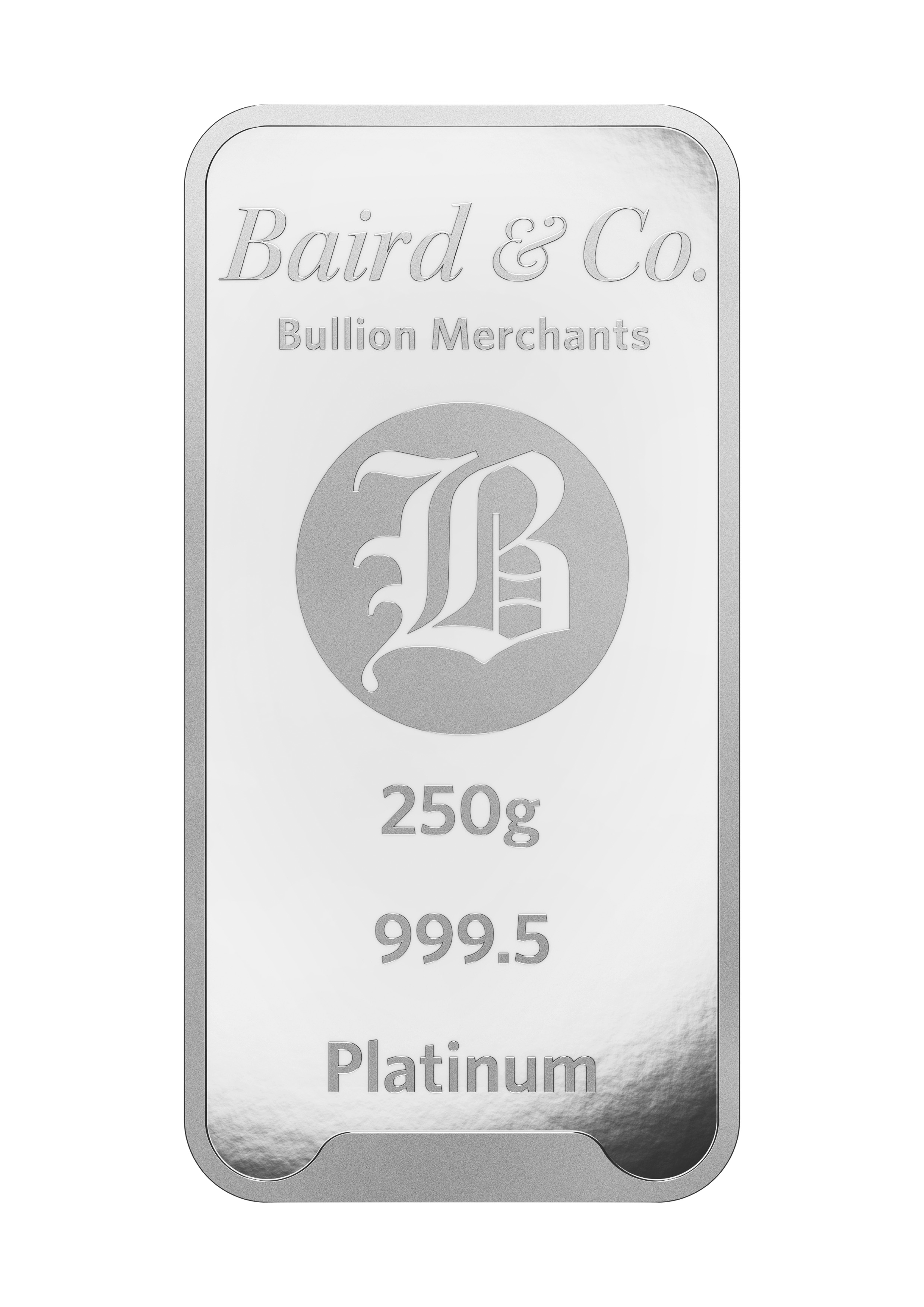 250g Platinum Minted Bar